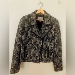 New (without tags) Classiques Entier tweed moto jacket